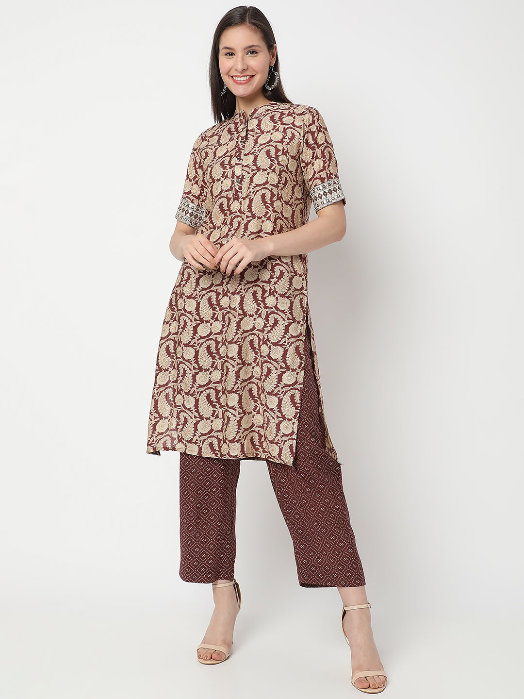 Regular Fit Printed Kurta and Pant Set
