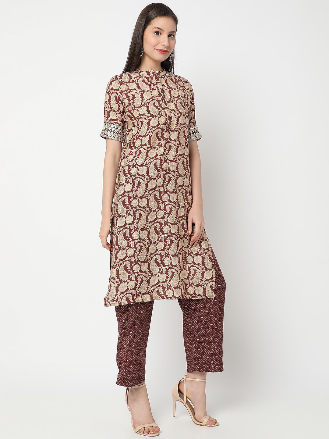 Regular Fit Printed Kurta and Pant Set