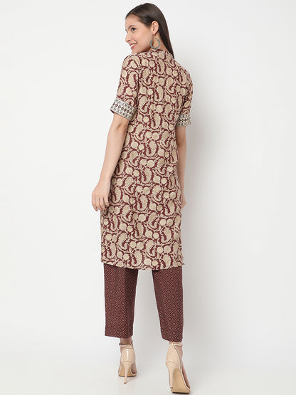 Regular Fit Printed Kurta and Pant Set