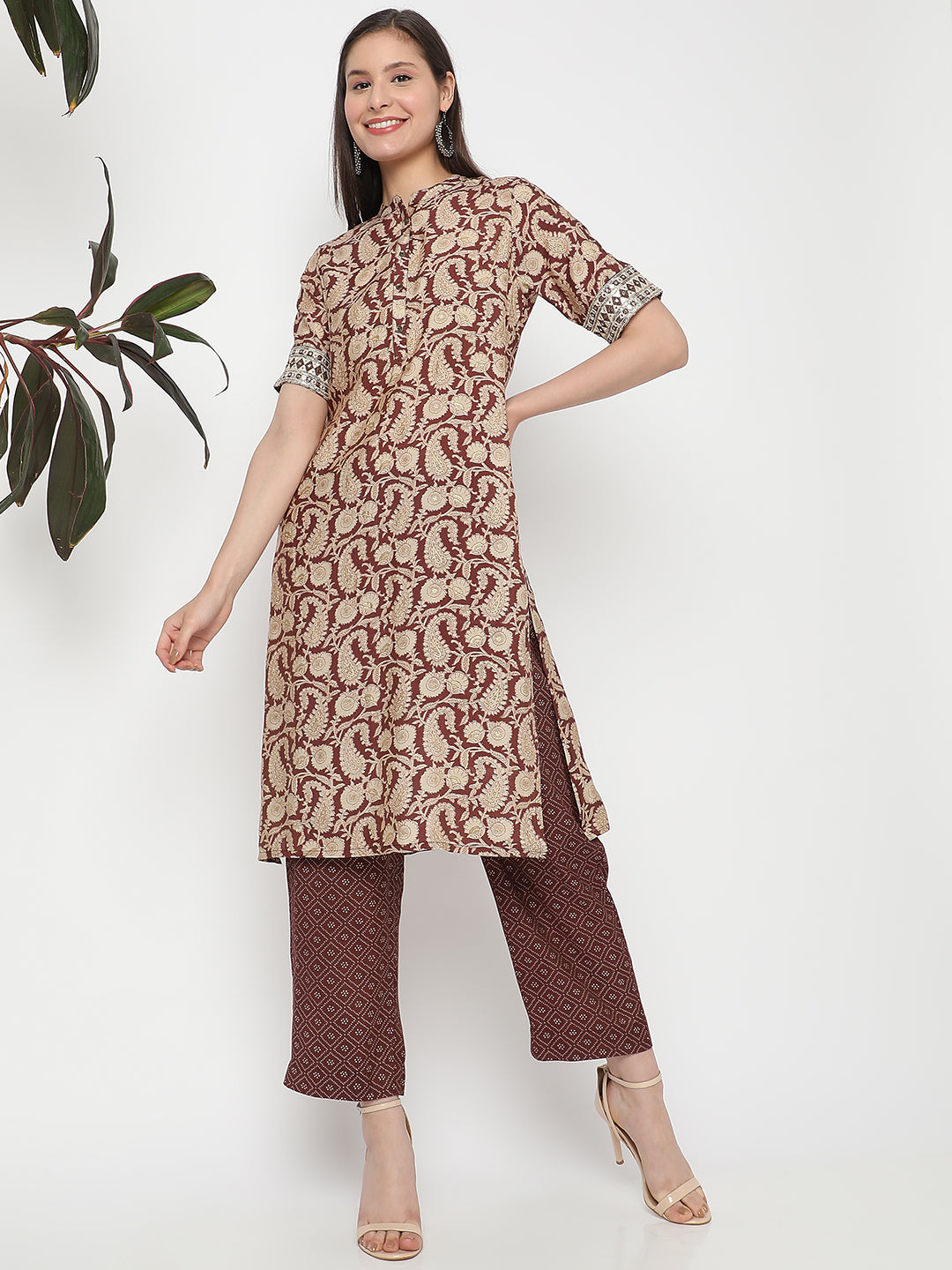 Regular Fit Printed Kurta and Pant Set