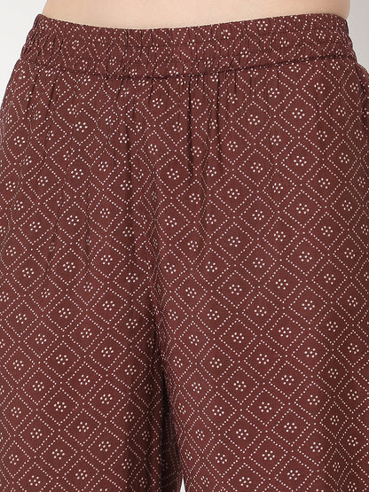 Regular Fit Printed Kurta and Pant Set
