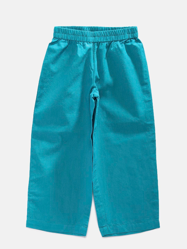 Kids Girls Straight Sleeveless Teal Skd