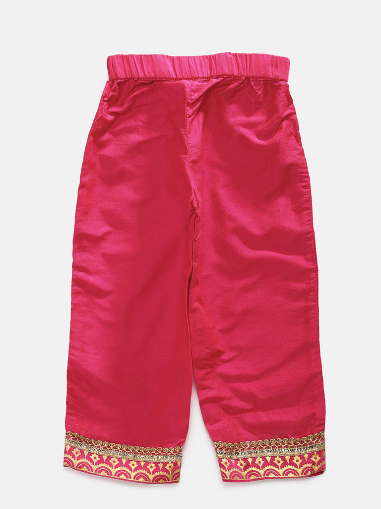 Kids Girls Kalidar Three-Fourth Navy Skd