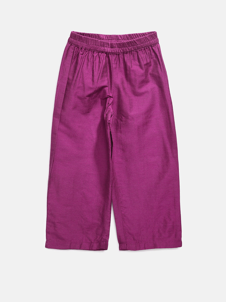 Kids Girls Kalidar Three-Fourth Royal Blue Skd