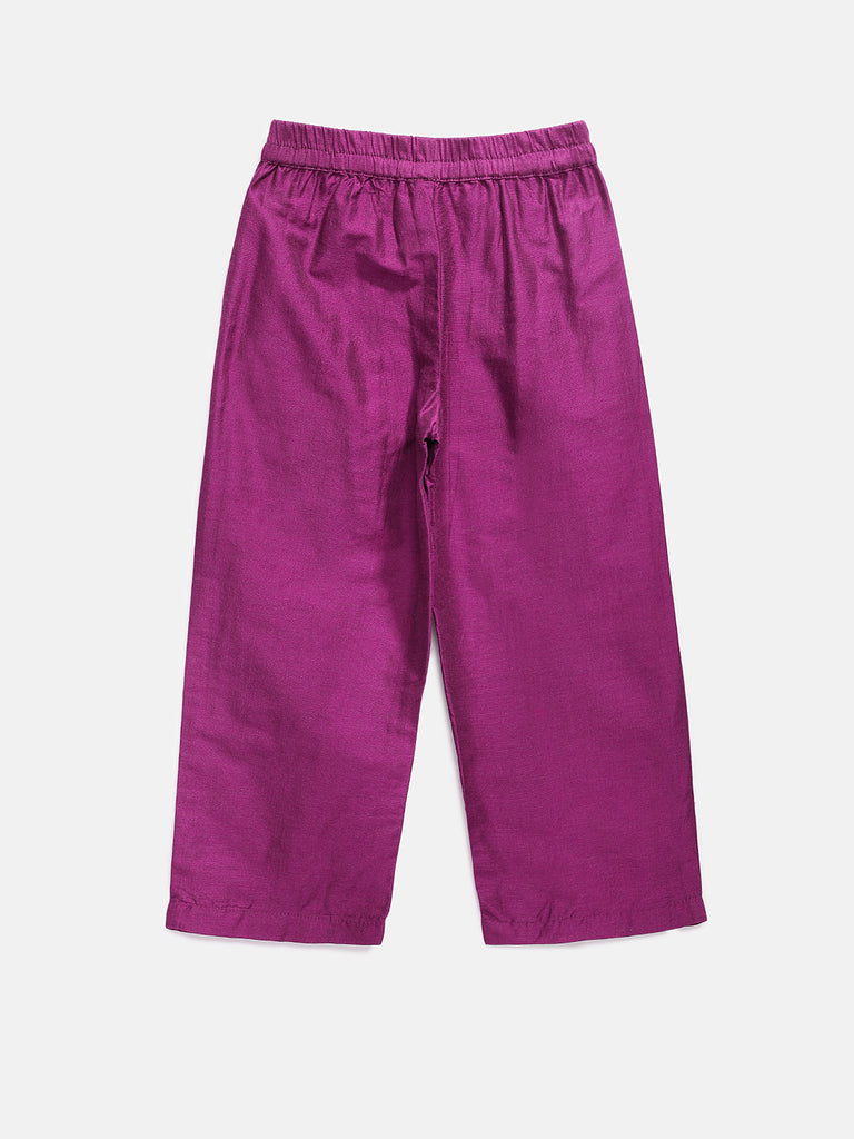 Kids Girls Kalidar Three-Fourth Royal Blue Skd