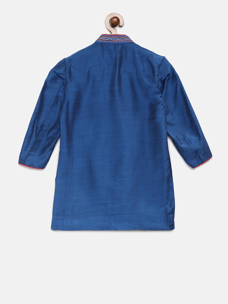 Kids Boys Straight Full Sleevs Royal Blue Kp Set