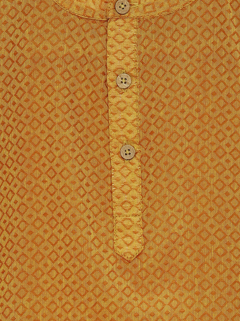 Kids Boys Straight Full Sleeve Lt.Orange Kurta