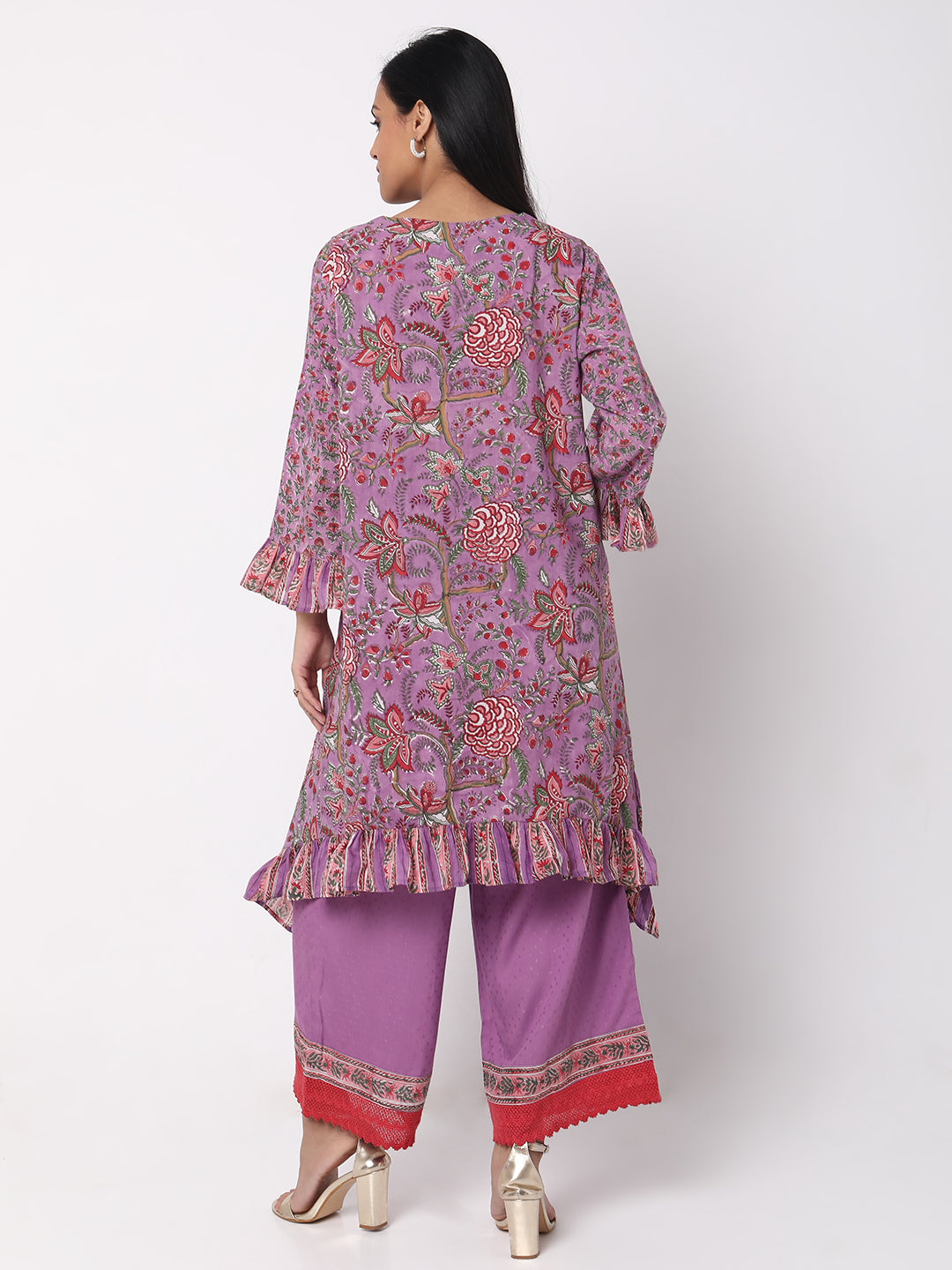Flare Fit Floral Kurta Sets