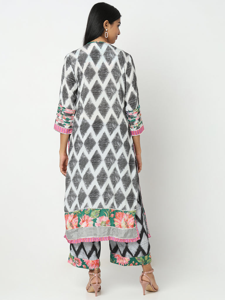 Regular Fit Geometric Kurta Sets