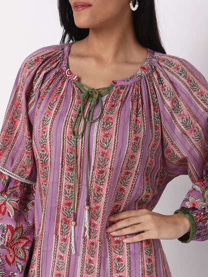 Relaxed Fit Floral Kurta