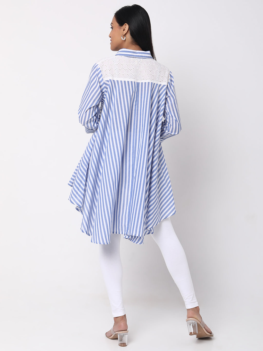 Flare Fit Striped Kurta