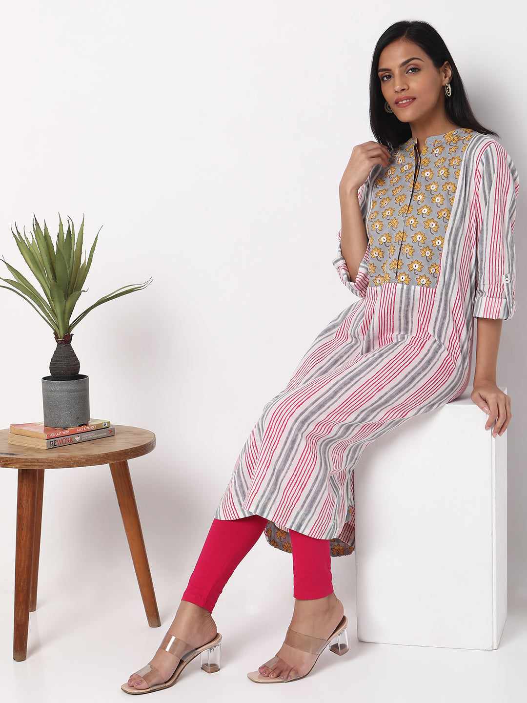 Regular Fit Striped Kurta