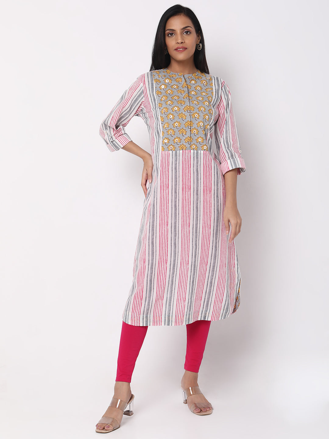 Regular Fit Striped Kurta