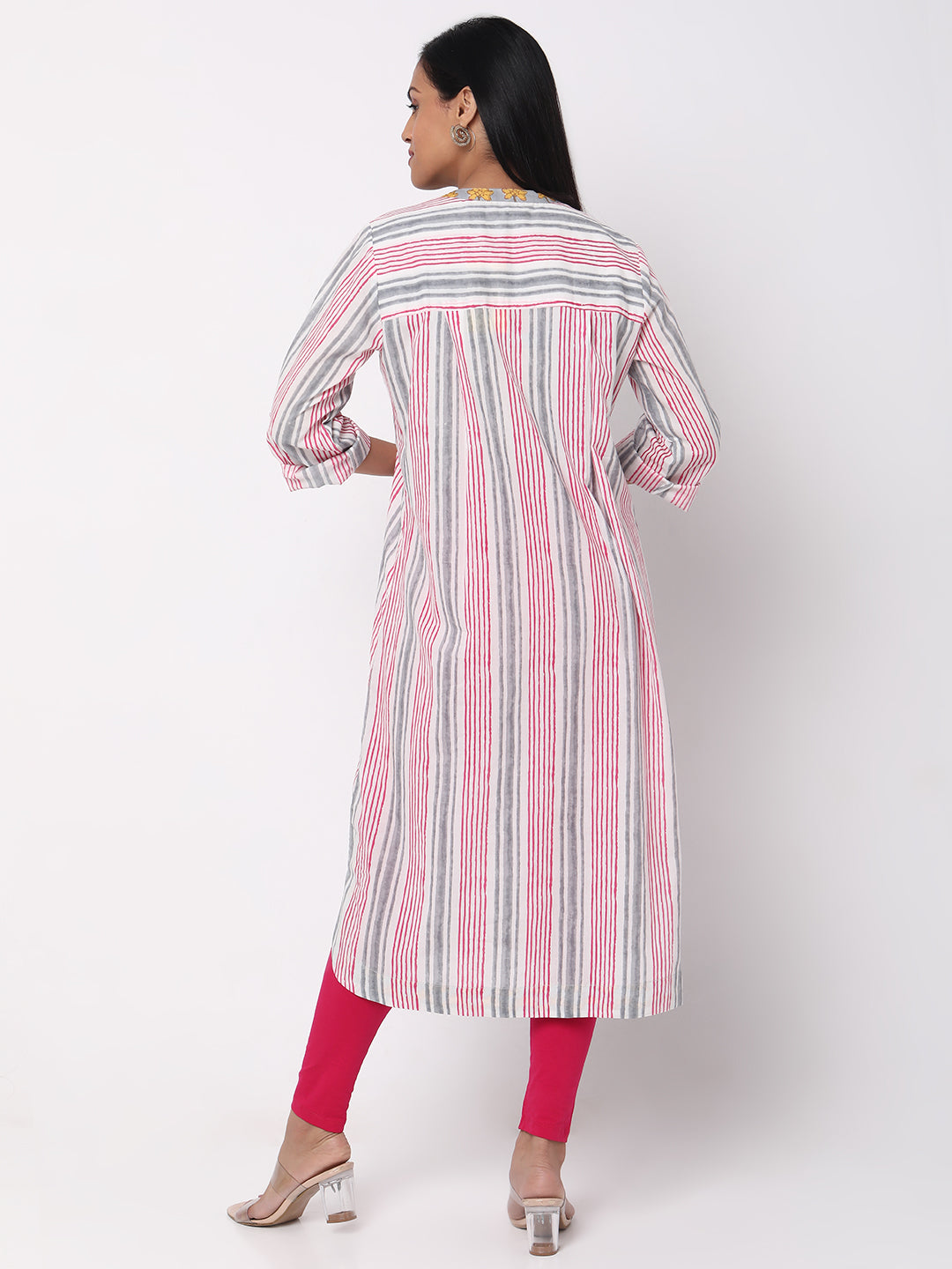 Regular Fit Striped Kurta