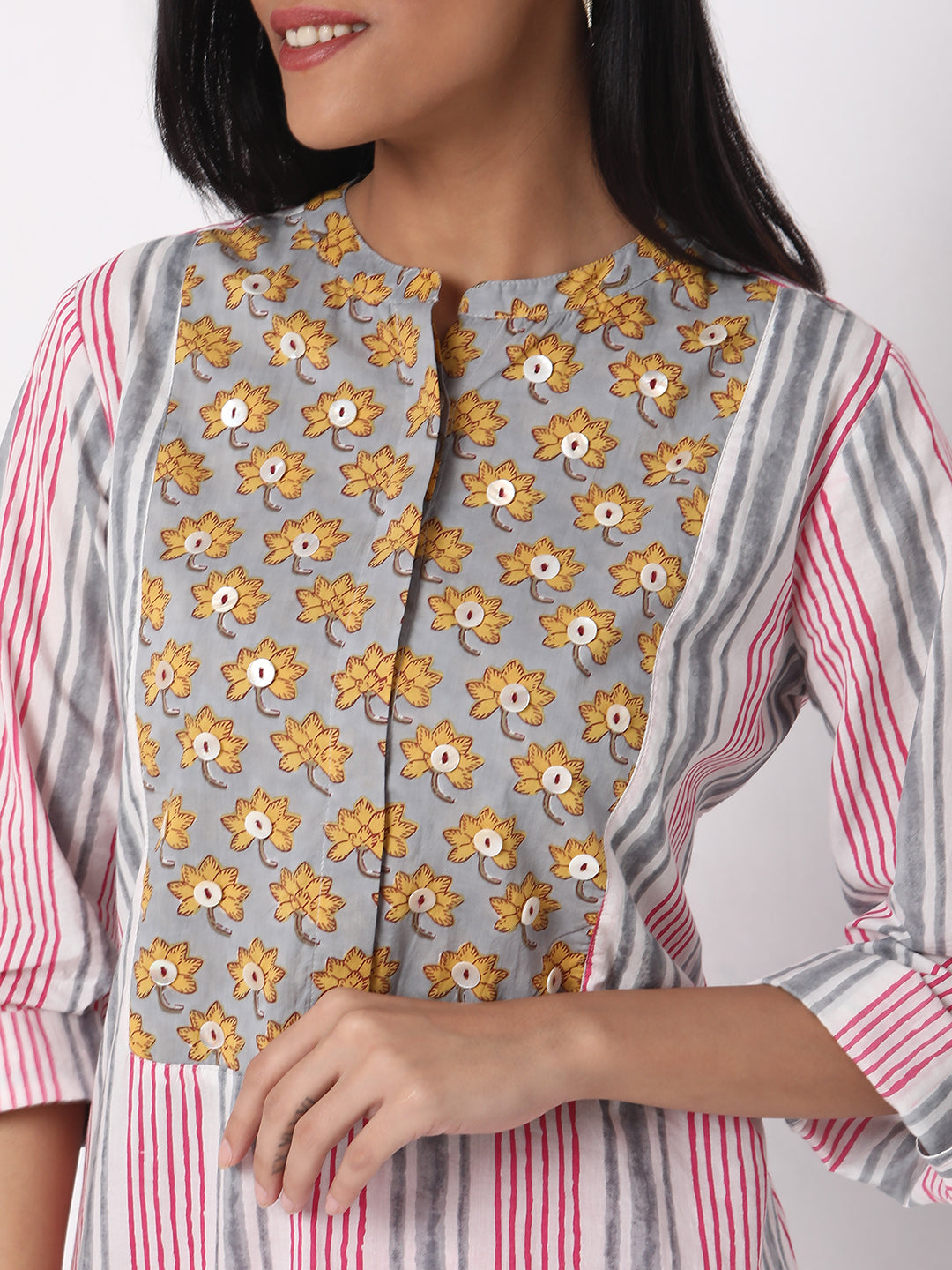 Regular Fit Striped Kurta