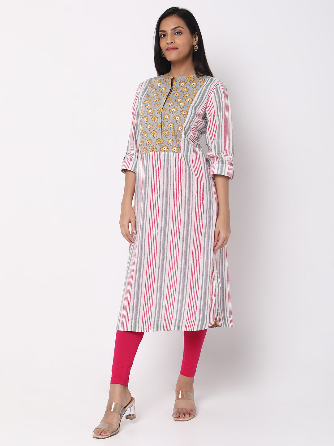 Regular Fit Striped Kurta