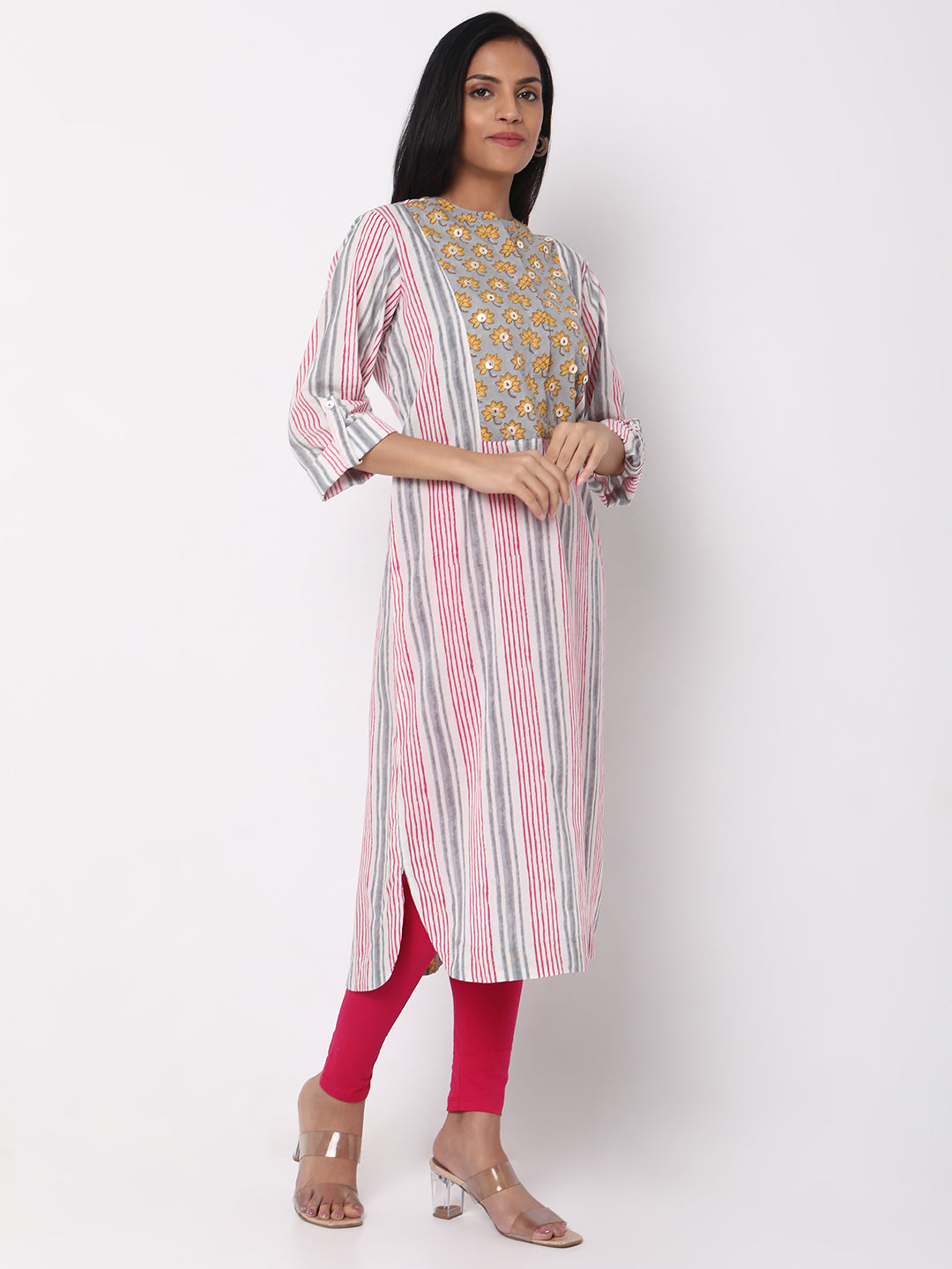 Regular Fit Striped Kurta