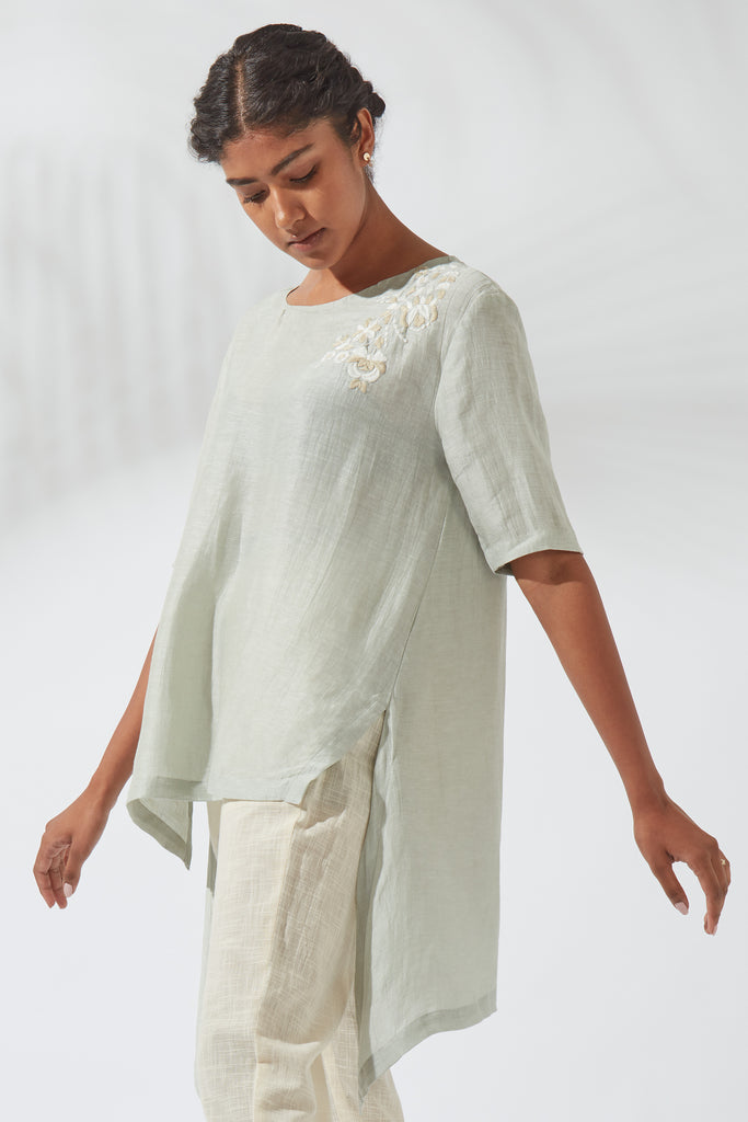 Mirage Gray High-Low Top