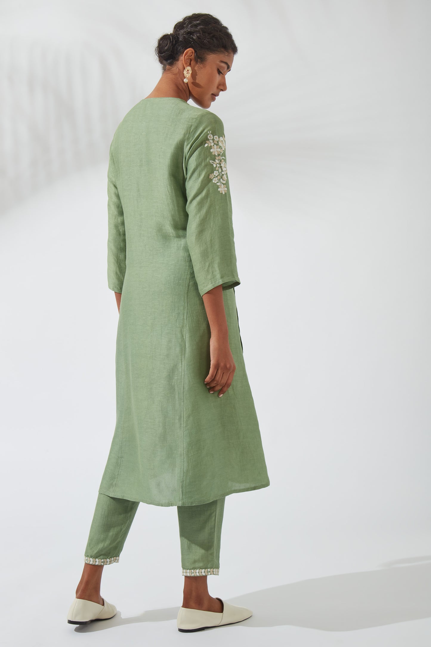 Frost Green Functional Kurta Dress
