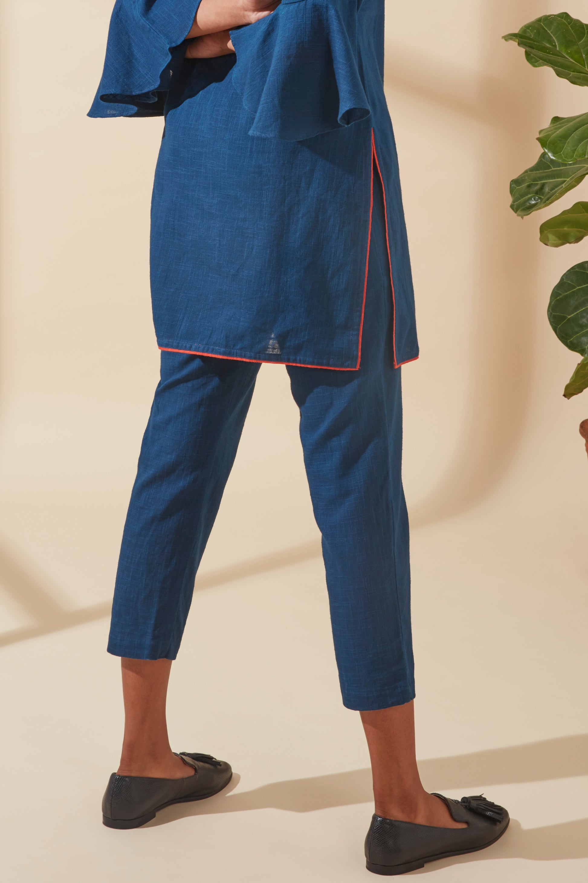 Indigo Straight Fit Pants