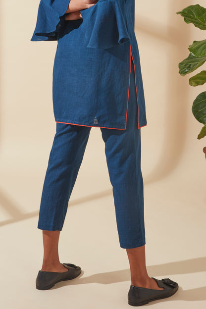 Indigo Straight Fit Pants