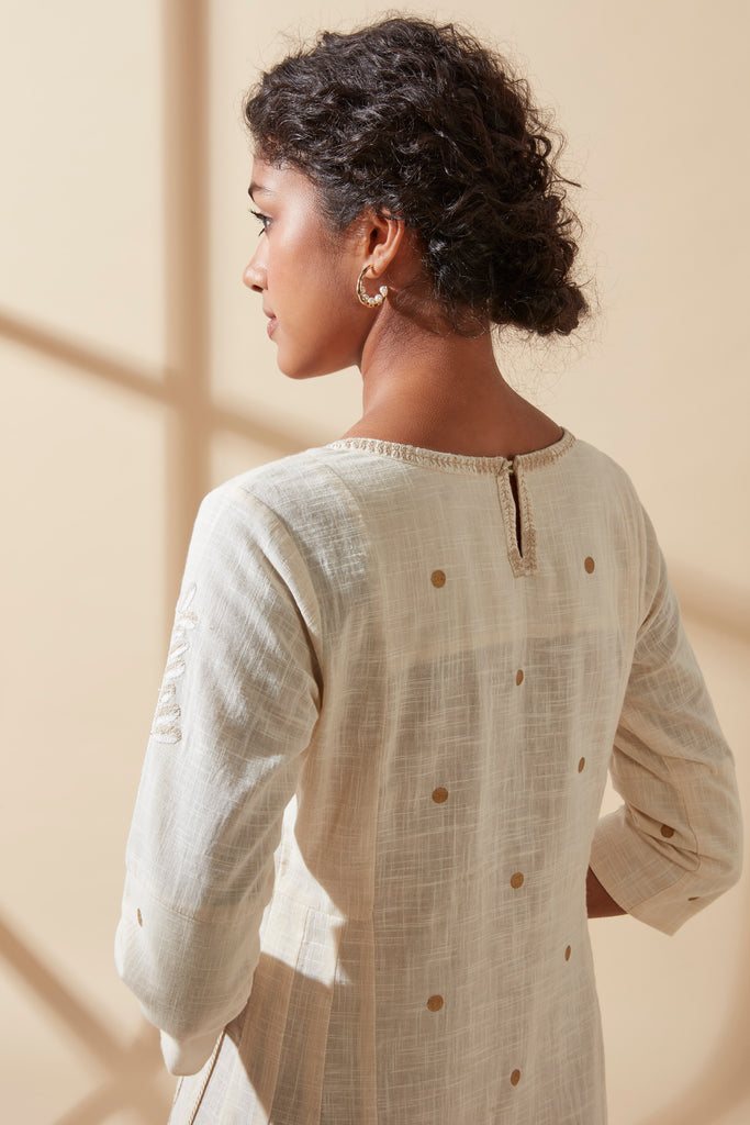 Ecru Abha Style Kurta