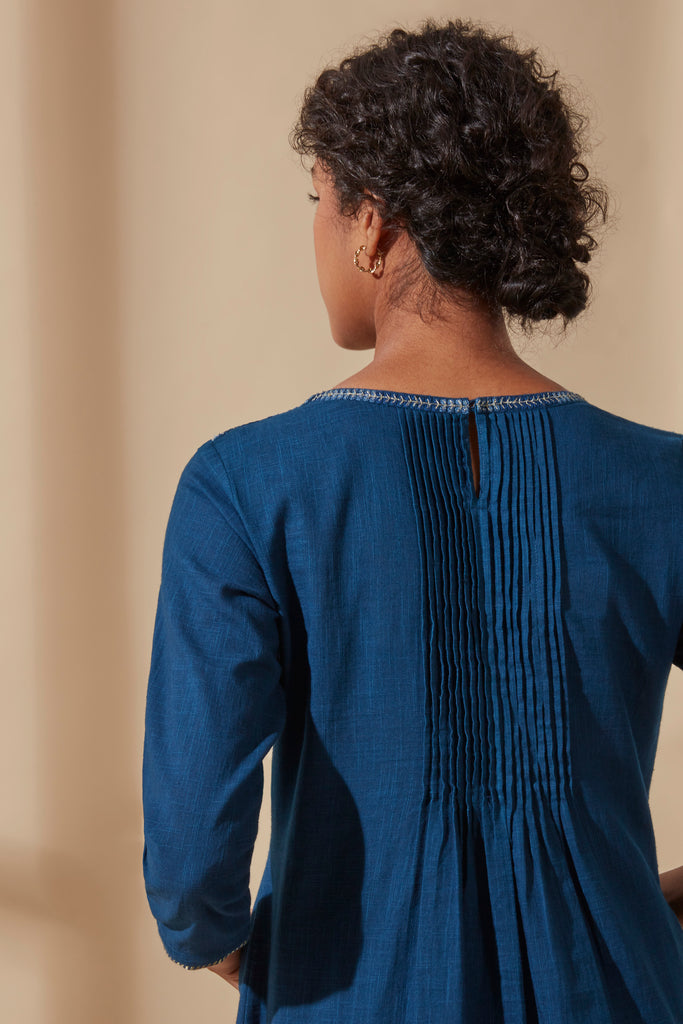 Indigo Straight Kurta