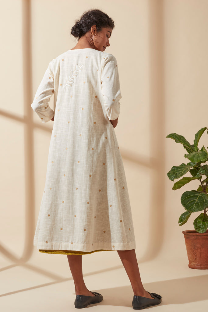 Ecru Gold Dot Jacket