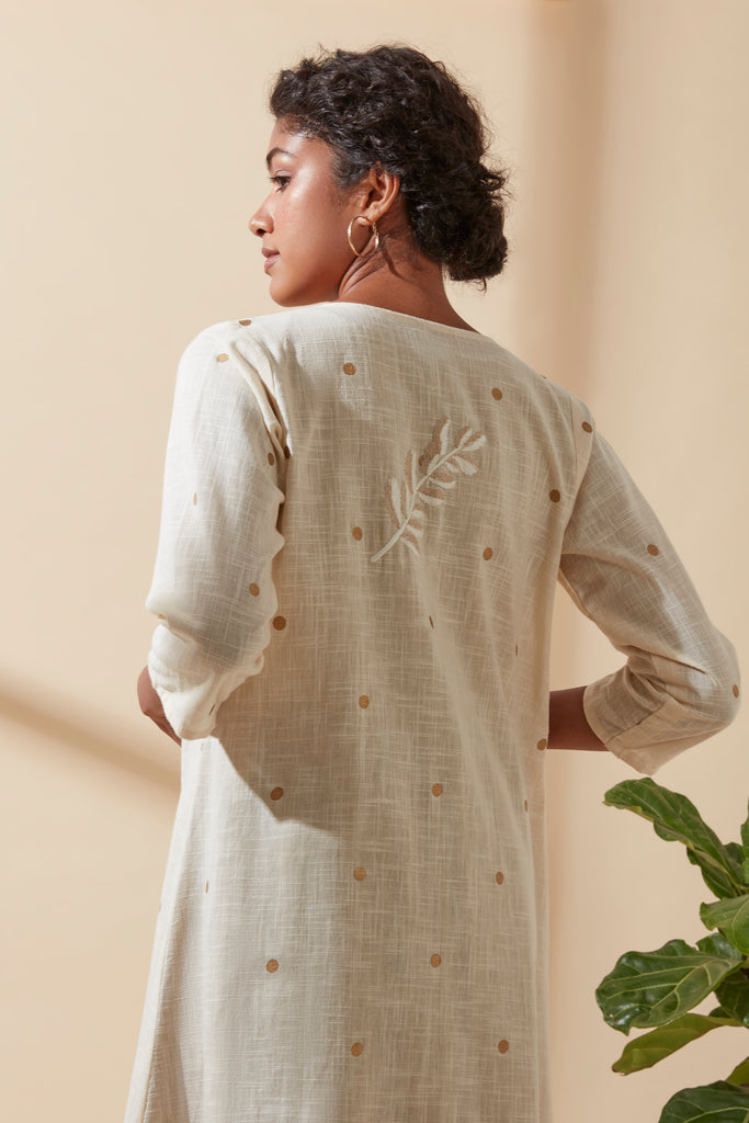 Ecru Gold Dot Jacket