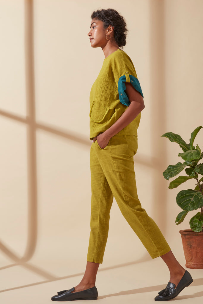 Ishita Dutta in Mustard Box Top