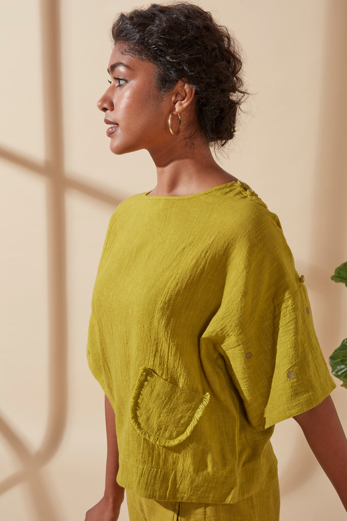 Ishita Dutta in Mustard Box Top