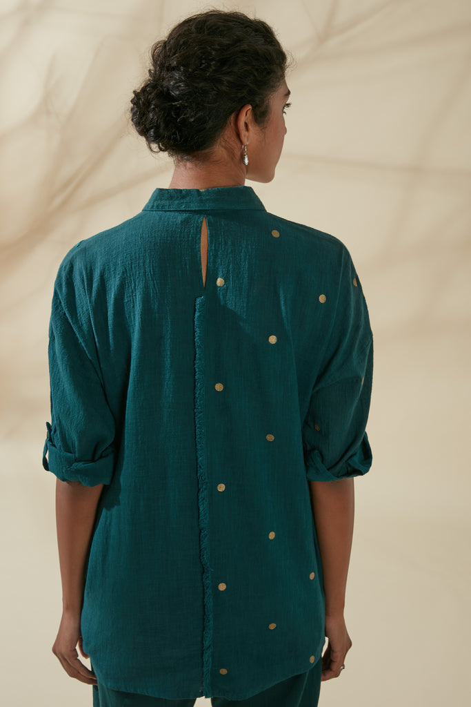 Teal Box Shirt