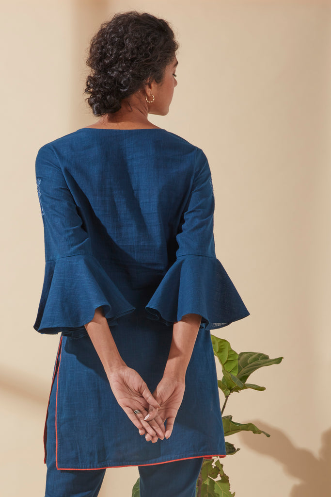 Indigo Bell Sleeve Tunic