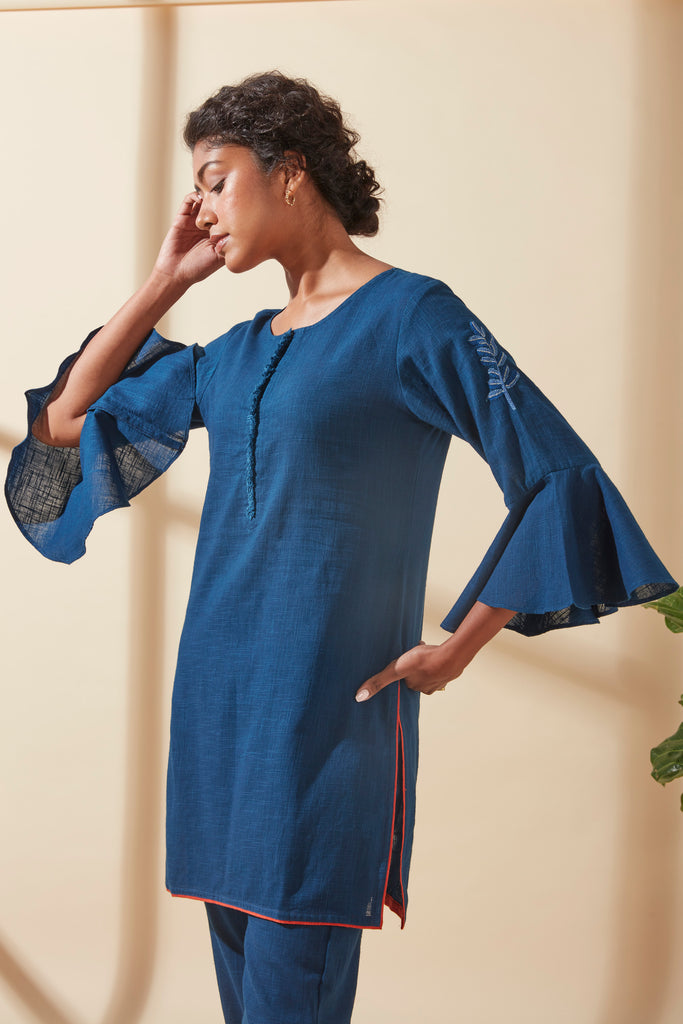 Indigo Bell Sleeve Tunic