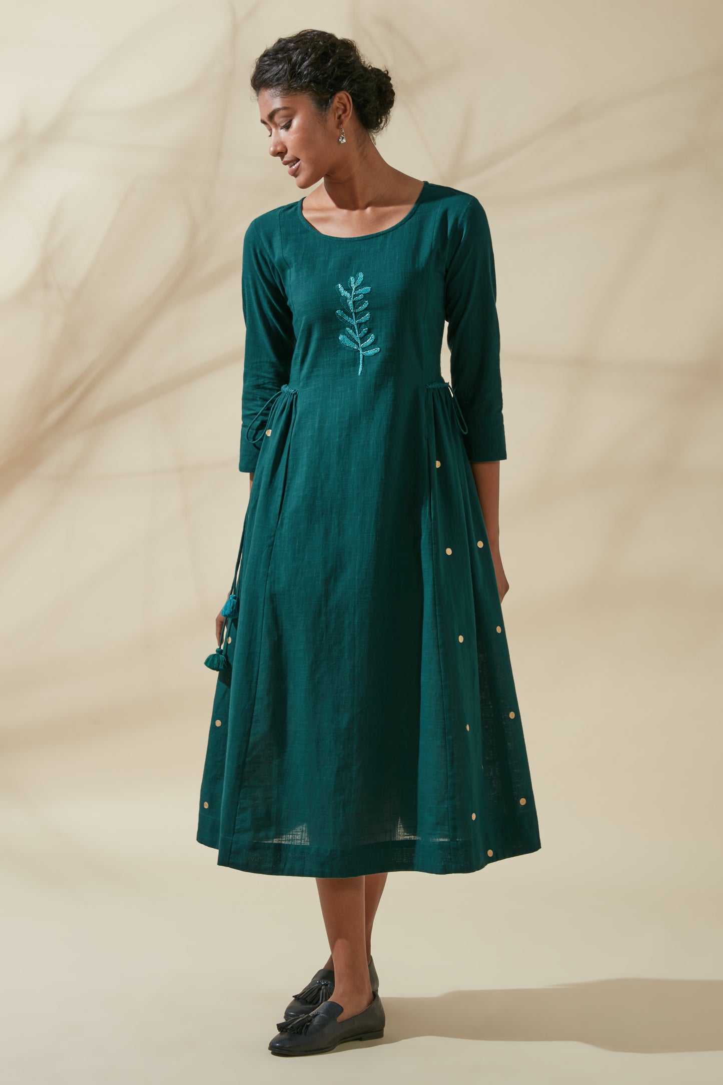 Teal Abha Style Kurta Dress