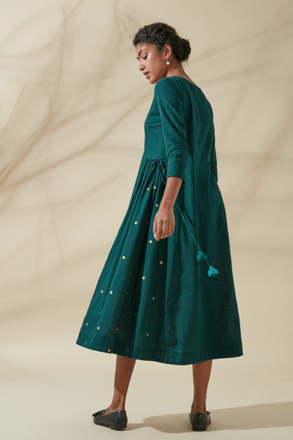 Teal Abha Style Kurta Dress