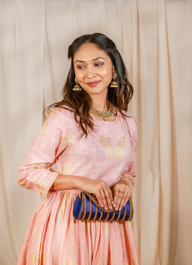 Women's Pink Cotton  Dress