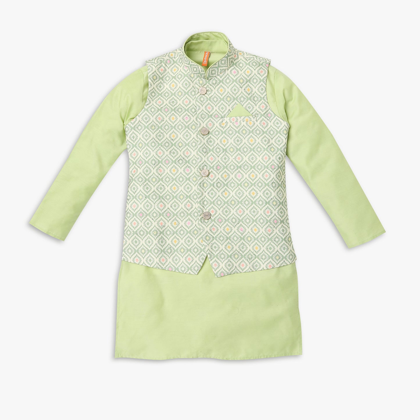 Boys Regular Fit Embellished Kurta Sets