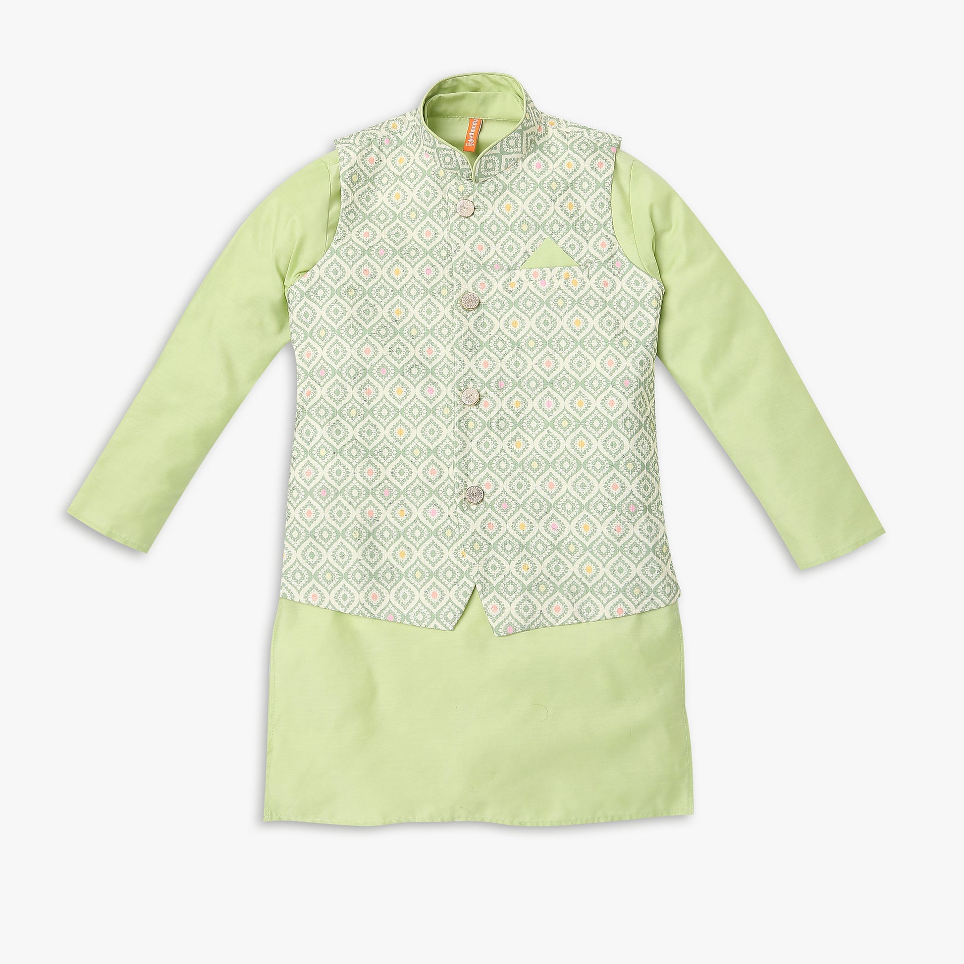 Boys Regular Fit Embellished Kurta Sets