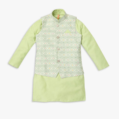Boys Regular Fit Embellished Kurta Sets