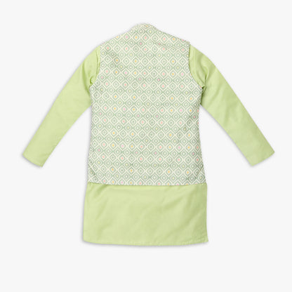 Boys Regular Fit Embellished Kurta Sets