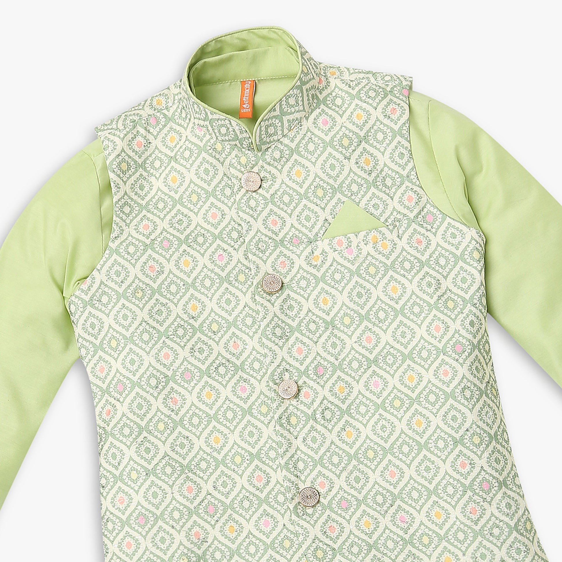 Boys Regular Fit Embellished Kurta Sets