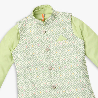 Boys Regular Fit Embellished Kurta Sets
