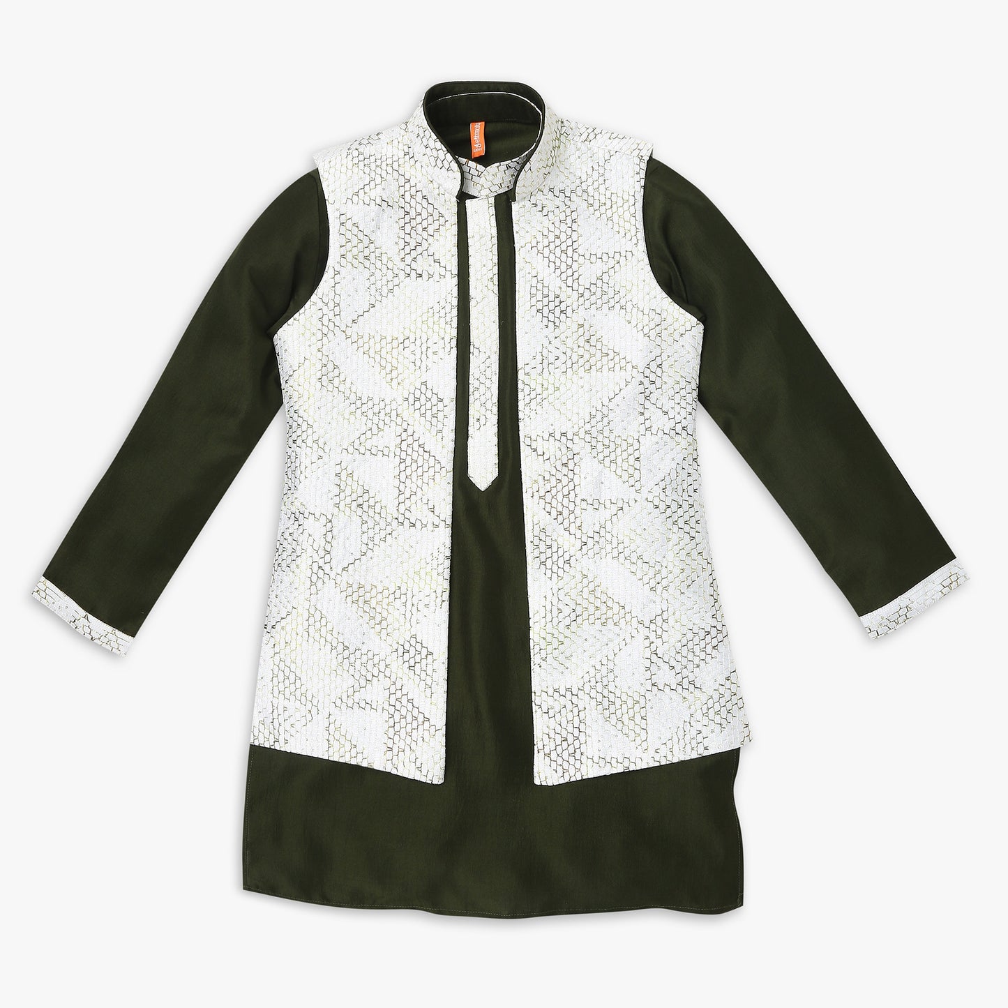 Boys Regular Fit Embellished Kurta Sets