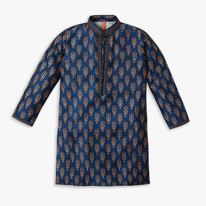 Boy's Regular Fit Printed Kurta Sets