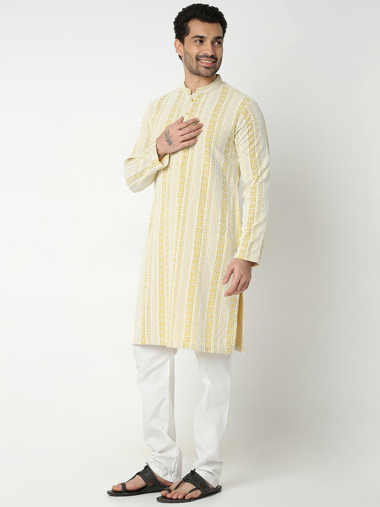 Regular Fit Embroidered Kurta Sets