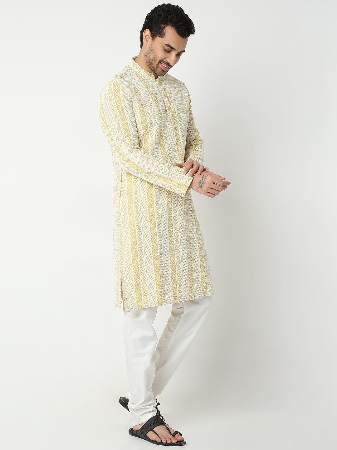 Regular Fit Embroidered Kurta Sets