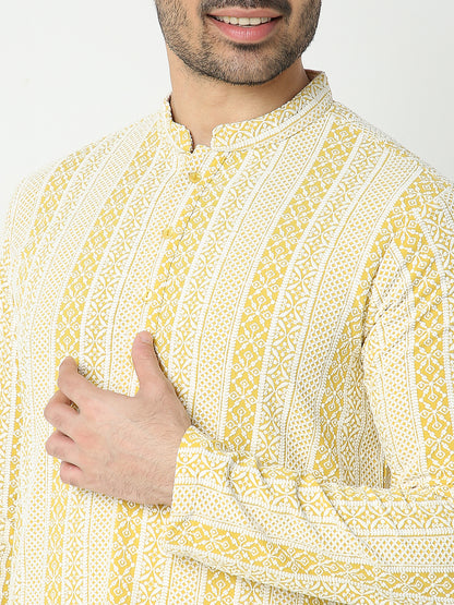 Regular Fit Embroidered Kurta Sets