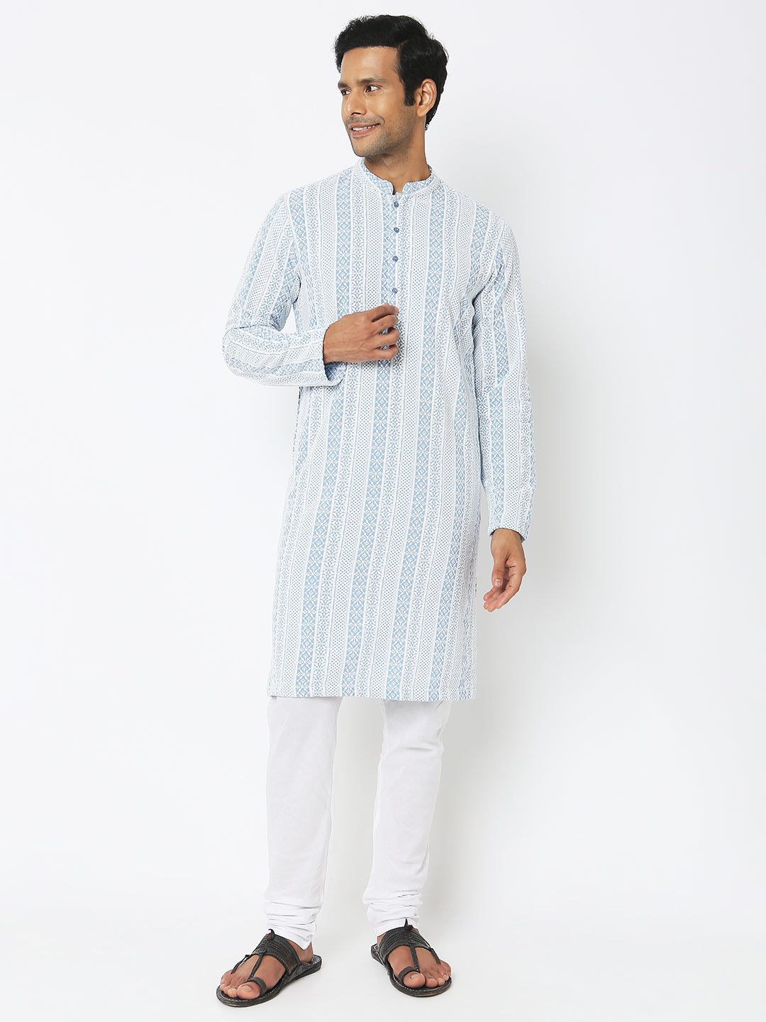 Regular Fit Embroidered Kurta Sets