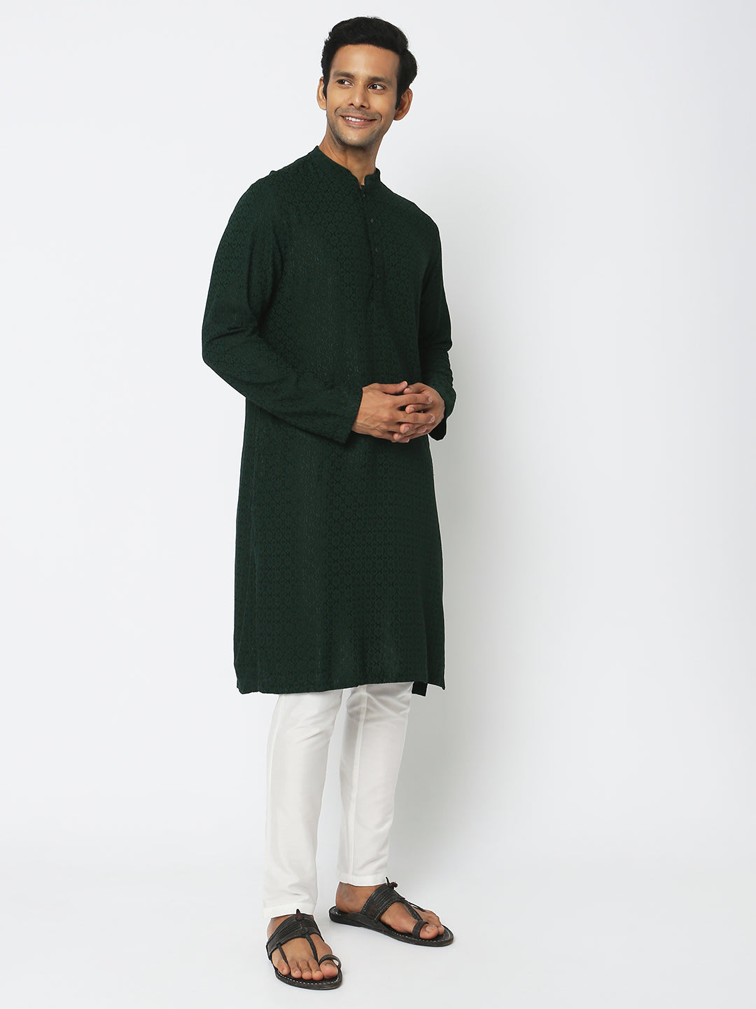Regular Fit Embroidered Kurta Sets